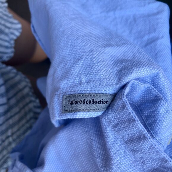 Zara Kids Boys Blue Dress Shirt Slim Fit Tailored Collection Size 8 128cm - Picture 5 of 5